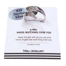 Sterling silver angel wing ring in Fourways, Johannesburg.