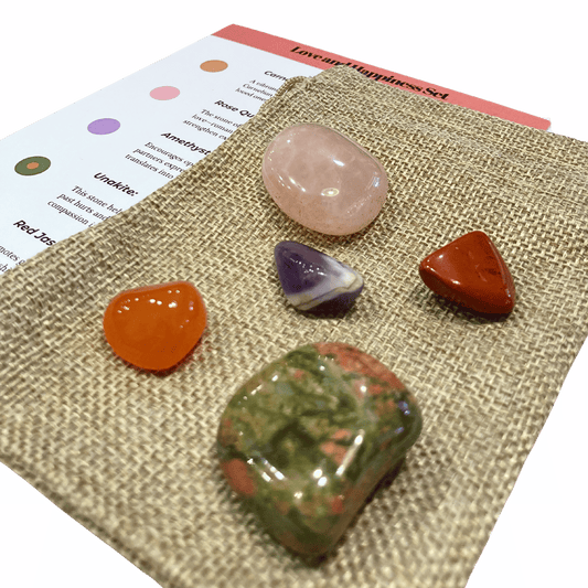 Love and happiness crystal set.