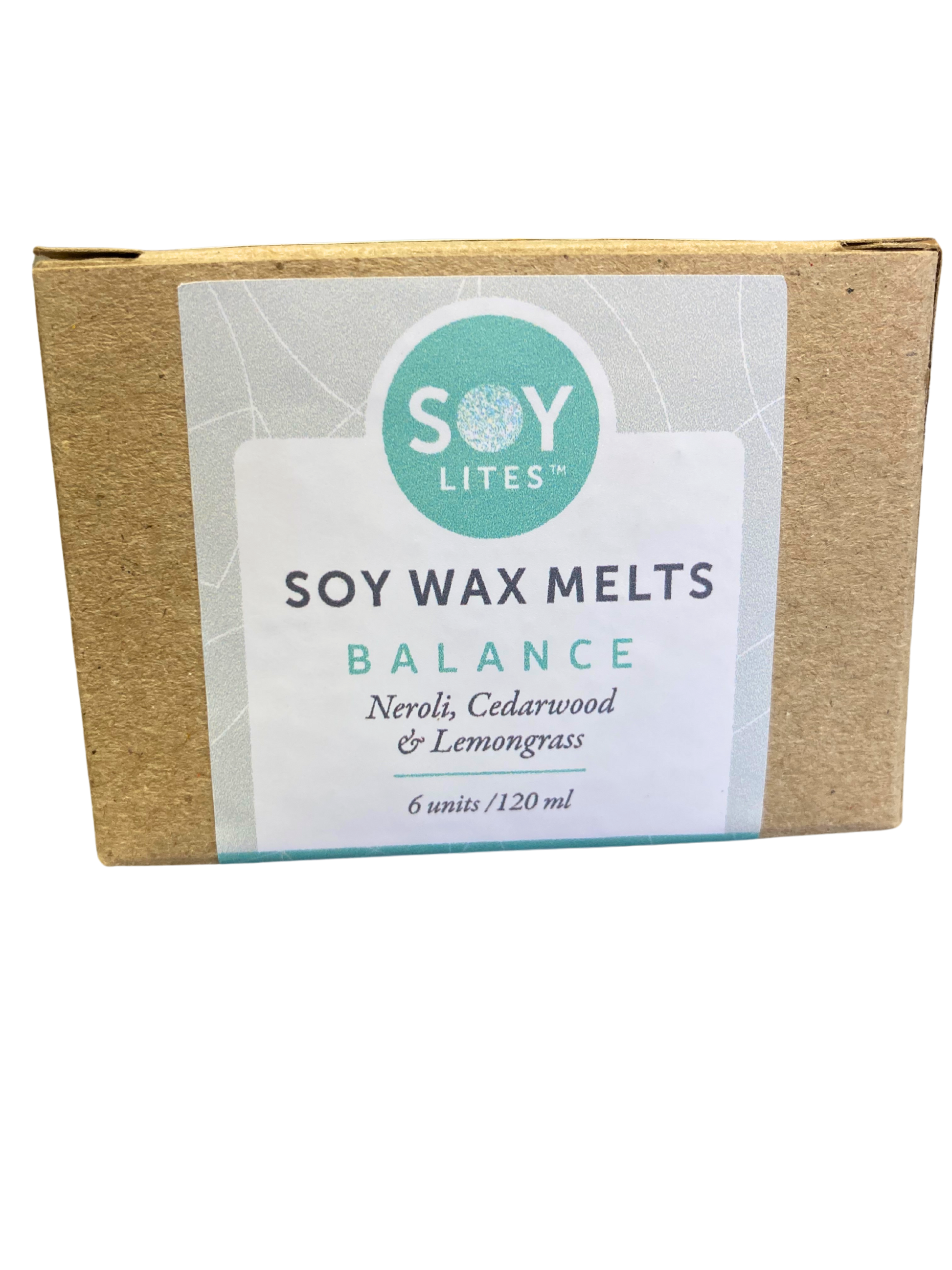 Soylites soy wax melts with neroli, cedarwood and lemongrass.