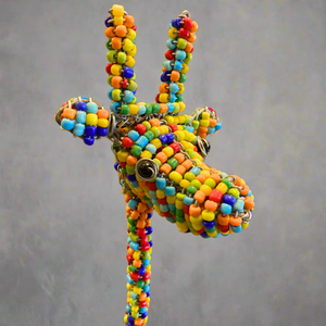 48cm Multicolour Beaded Giraffe