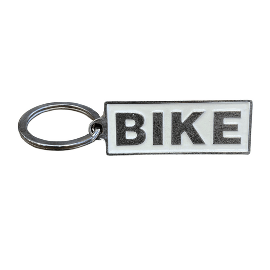 Bike and motorbike keyring.