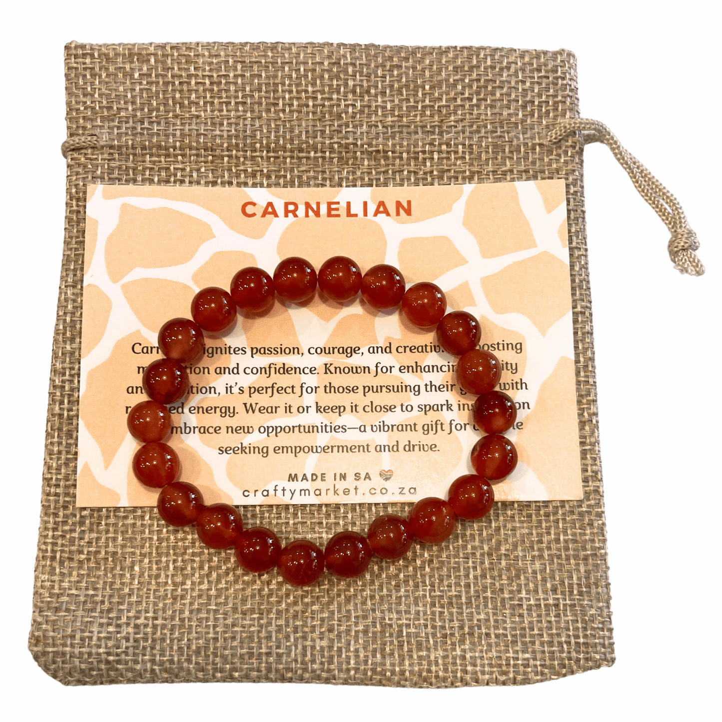 Carnelian bracelet.