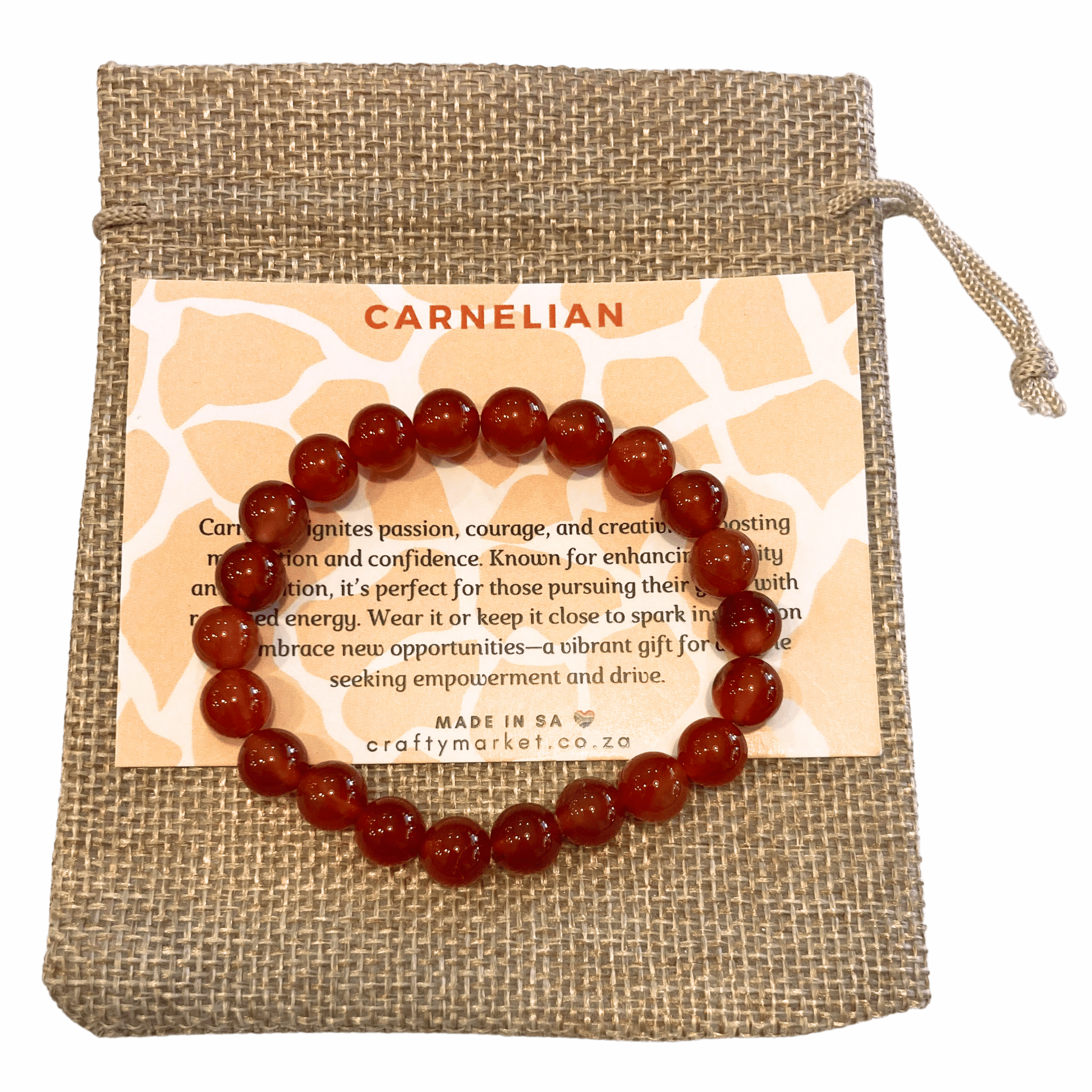 Carnelian bracelet.