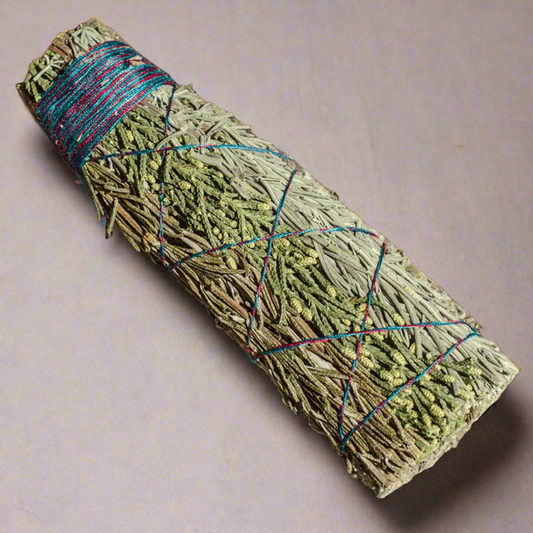 Cedar smudge stick.