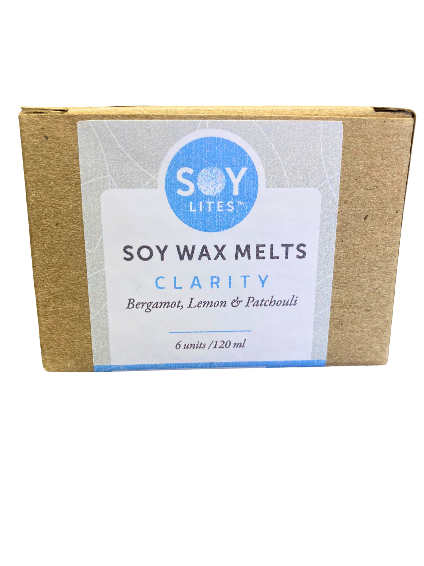 Soylites soy wax melts with bergamot, lemon and patchouli.