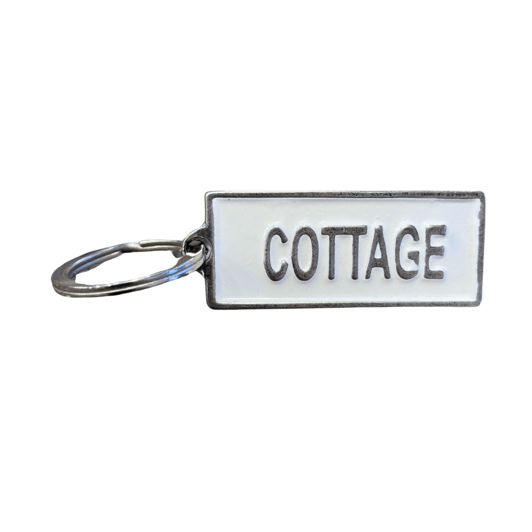 Cottage keyring at craft market in Johannesburg.