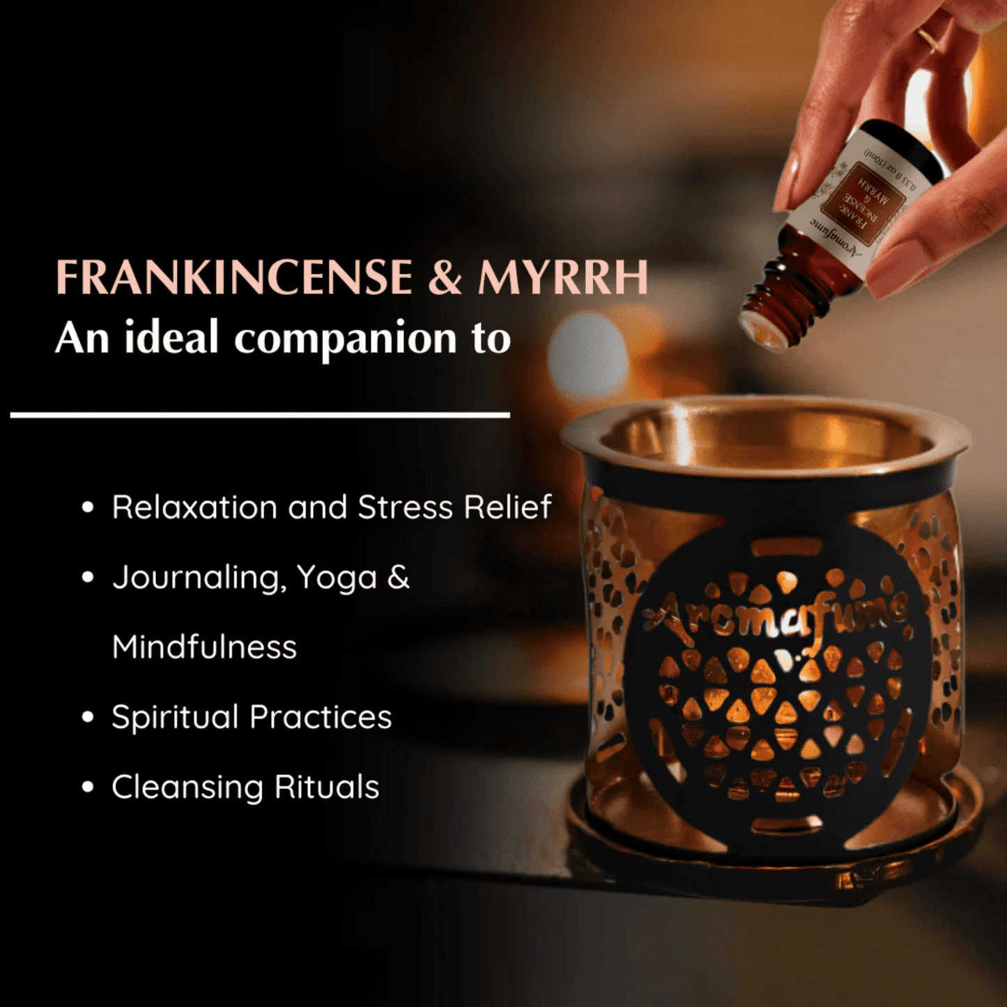 Frankincense & myrrh oil. 