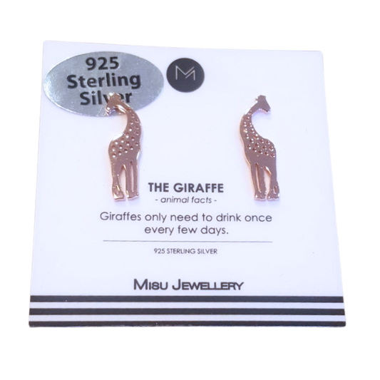 Giraffe earring studs in Fourways, Johannesburg.