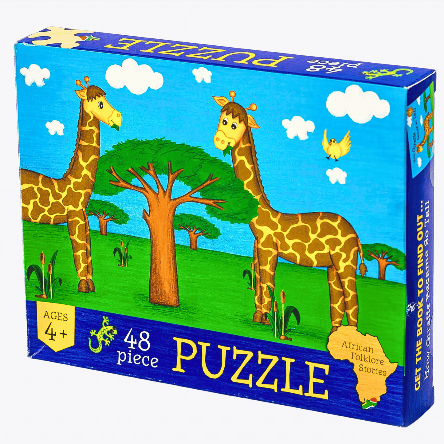 Giraffe jigsaw puzzle gift.