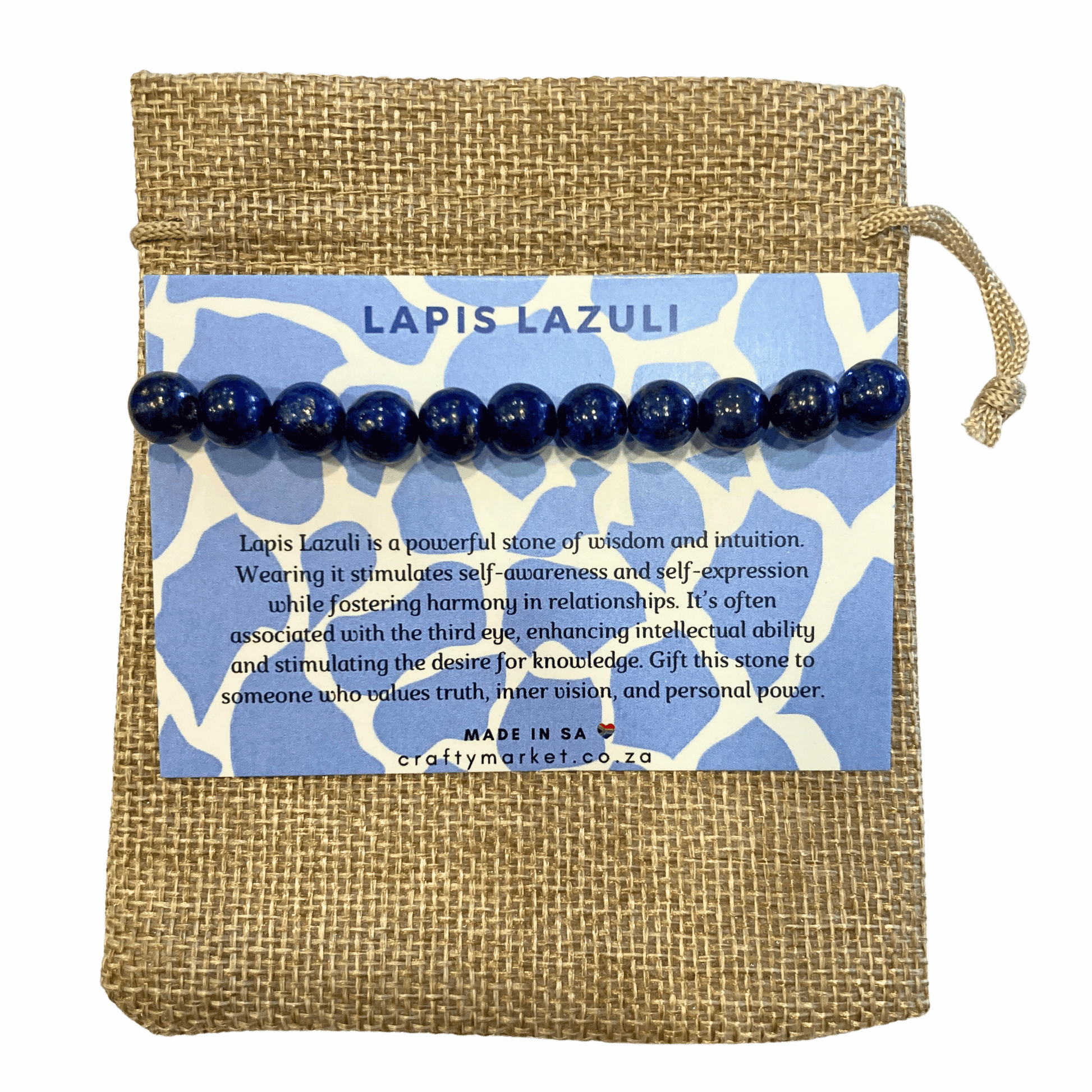 Lapis Lazuli bracelet souvenir.