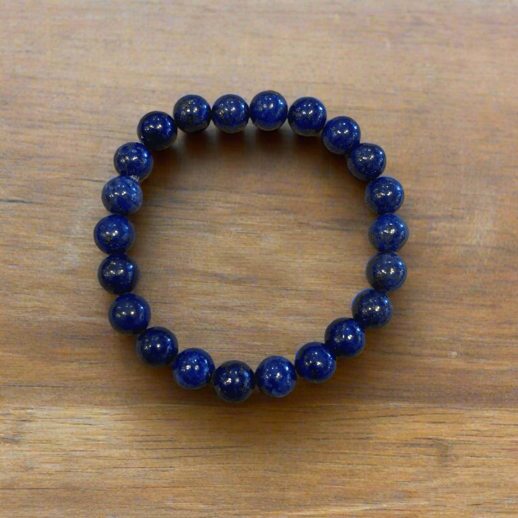 Lapis lazuli crystal bracelet.