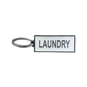 Laundry keyring at craft market.