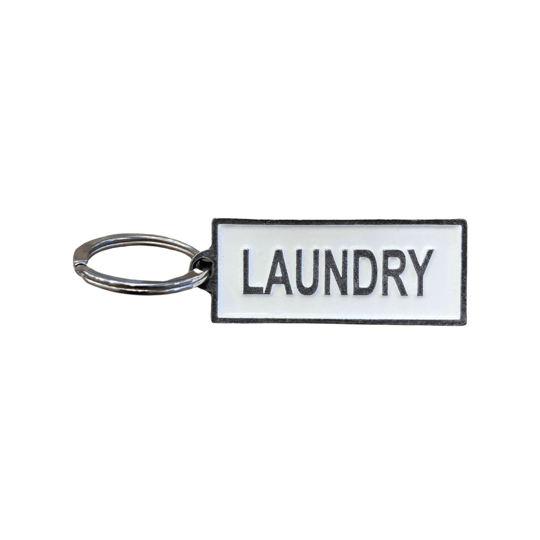 Laundry keyring at craft market.