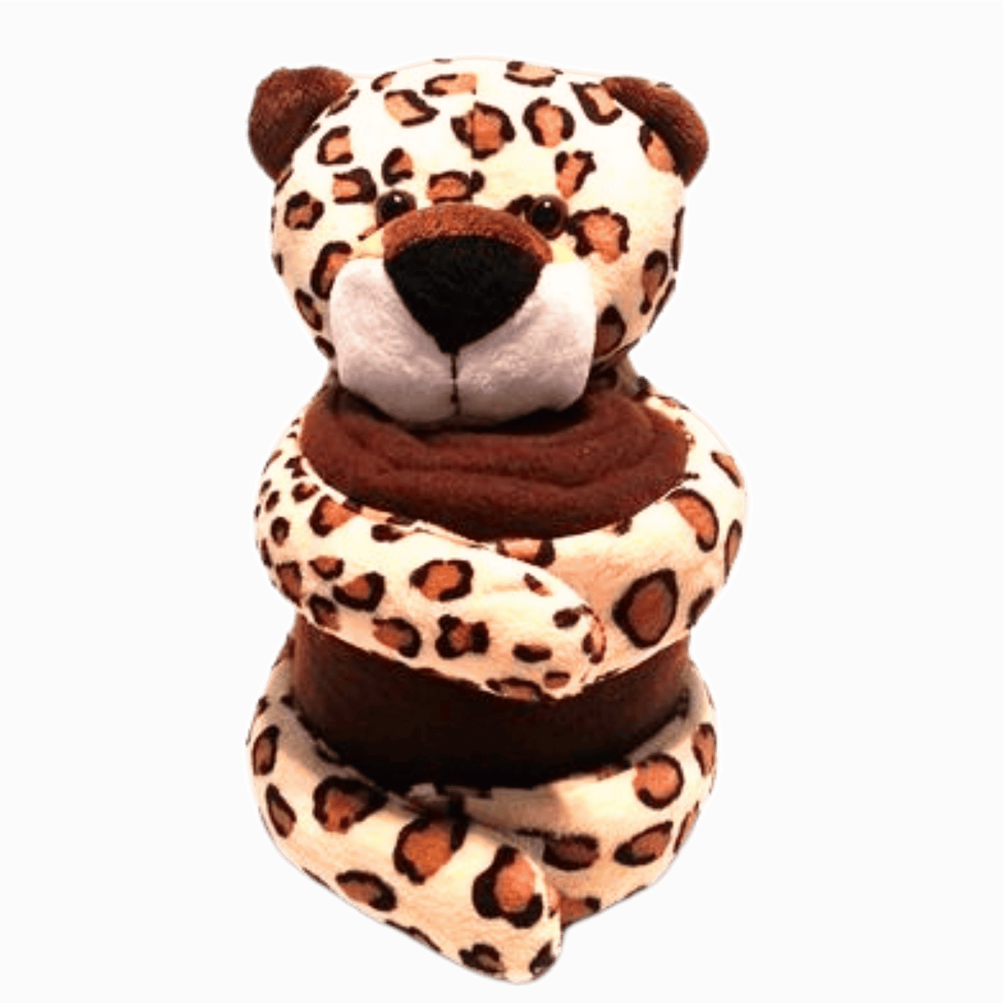 Leopard blanket toy.