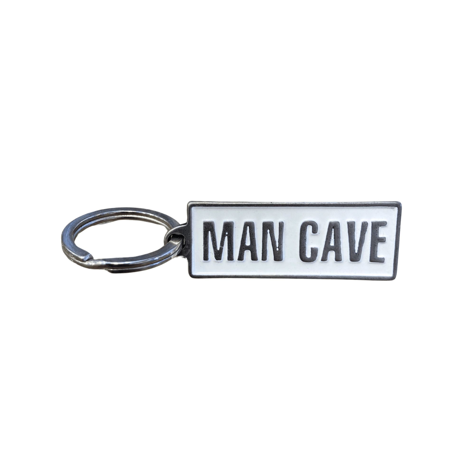 Man cave keyring gift.