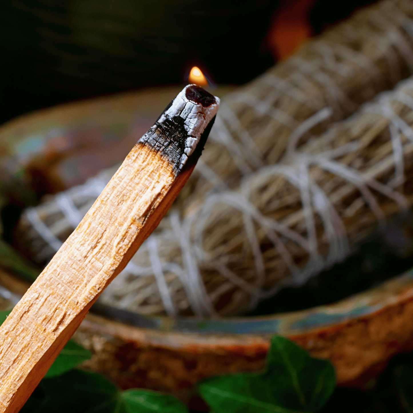 Palo Santo stick cleanse.