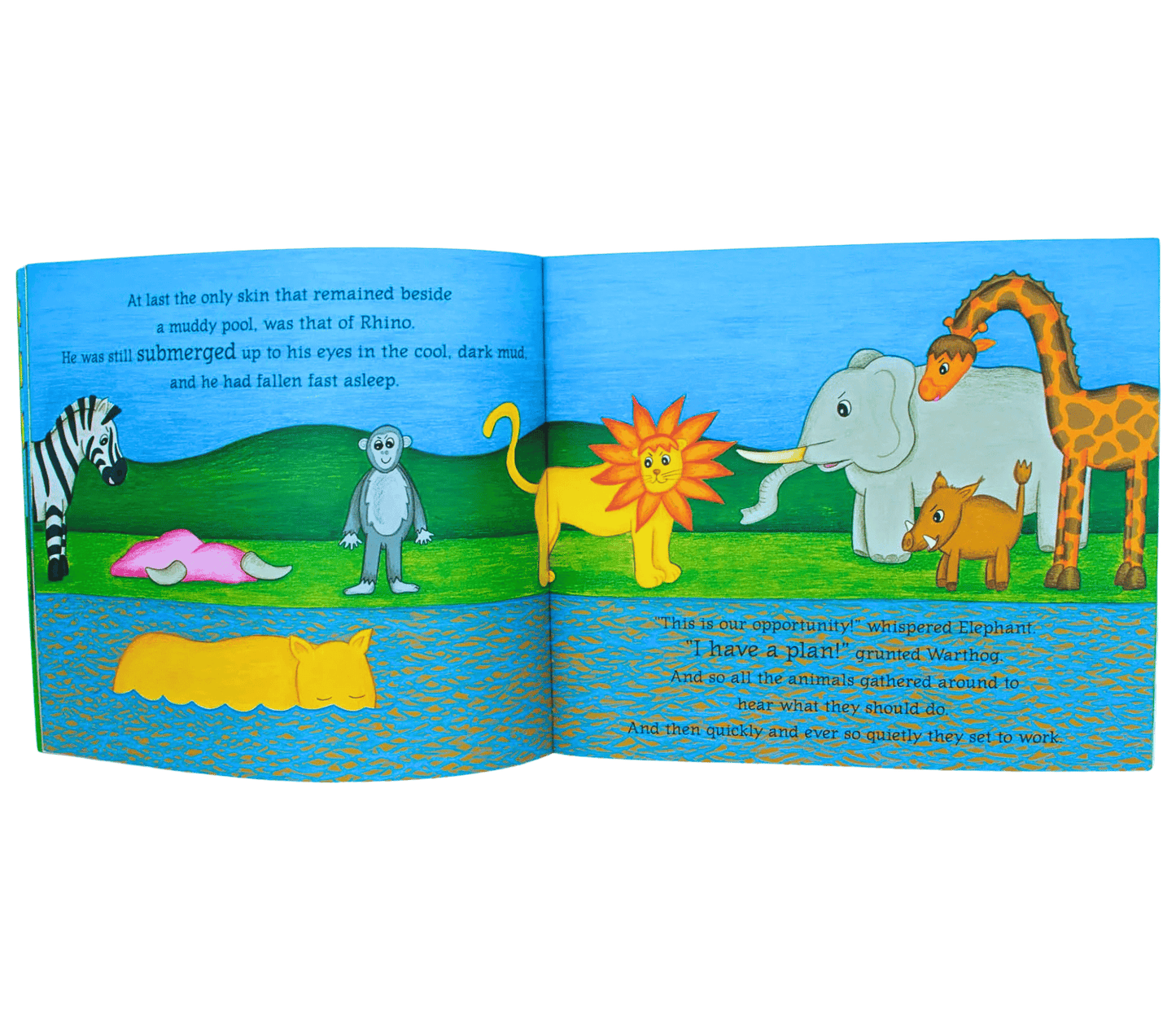 Rhino baggy skin children's book.