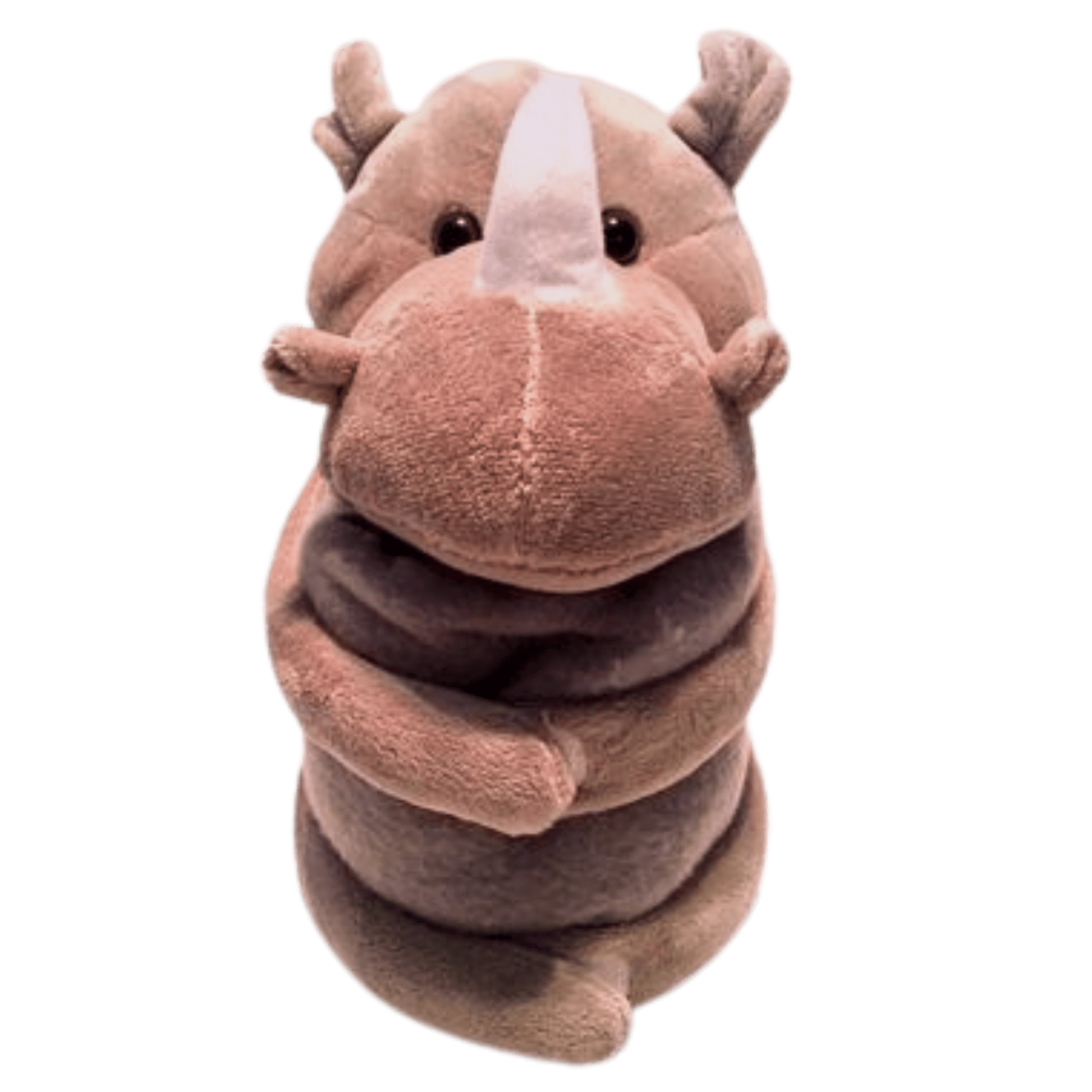 Rhino blanket toy.