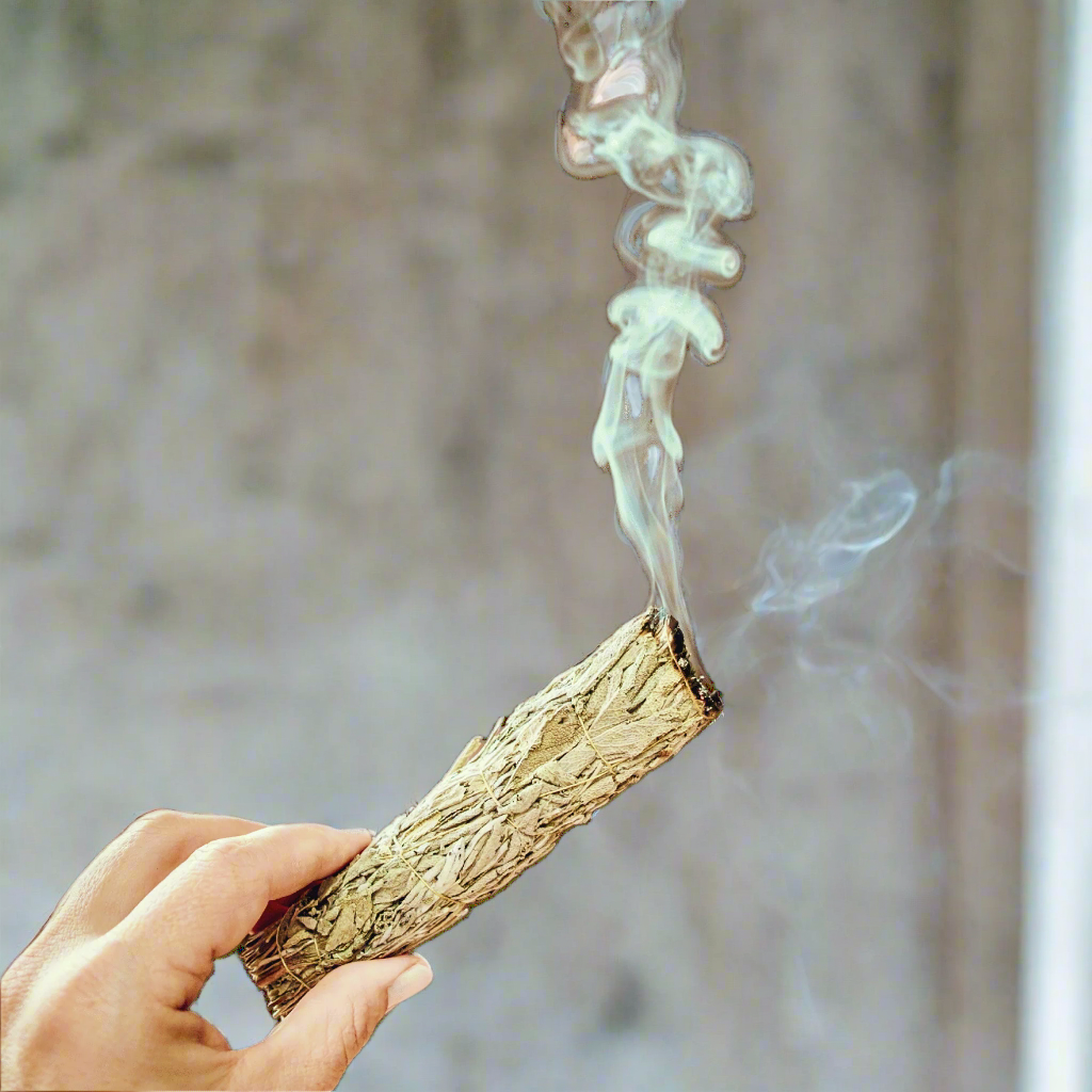 Rosemary smudge stick cleanse.