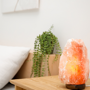 Salt lamp in bedroom Fourways.