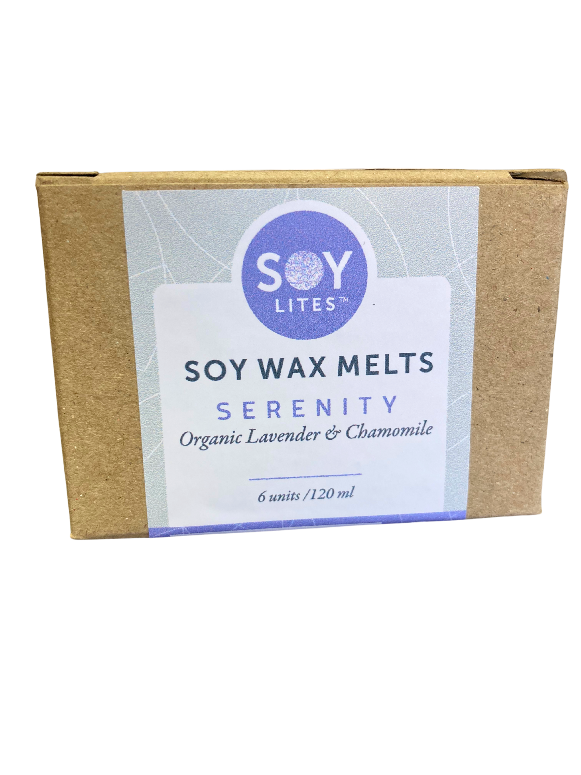 Soylites soy wax melts with lavender and chamomile.