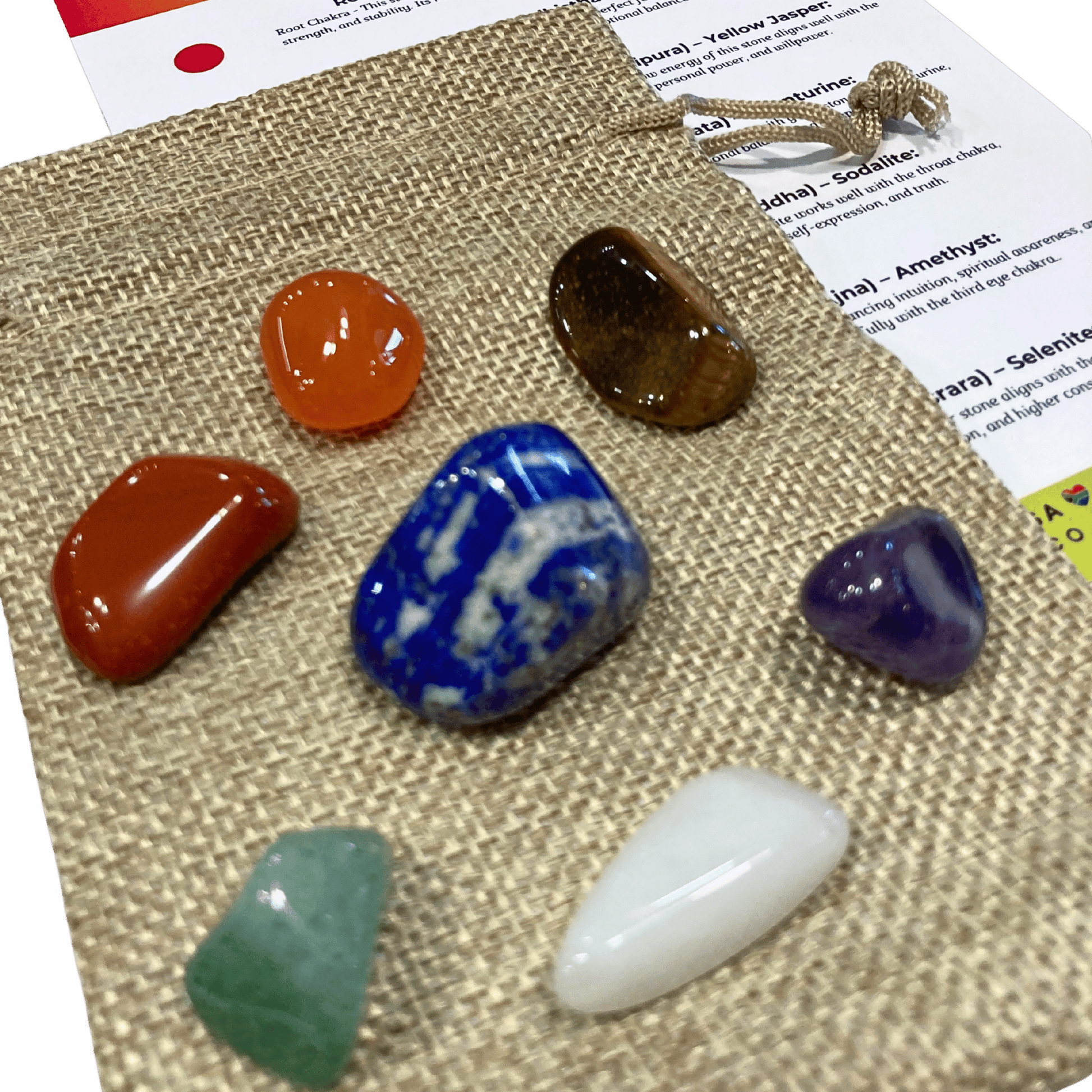 Seven Chakra crystal set.