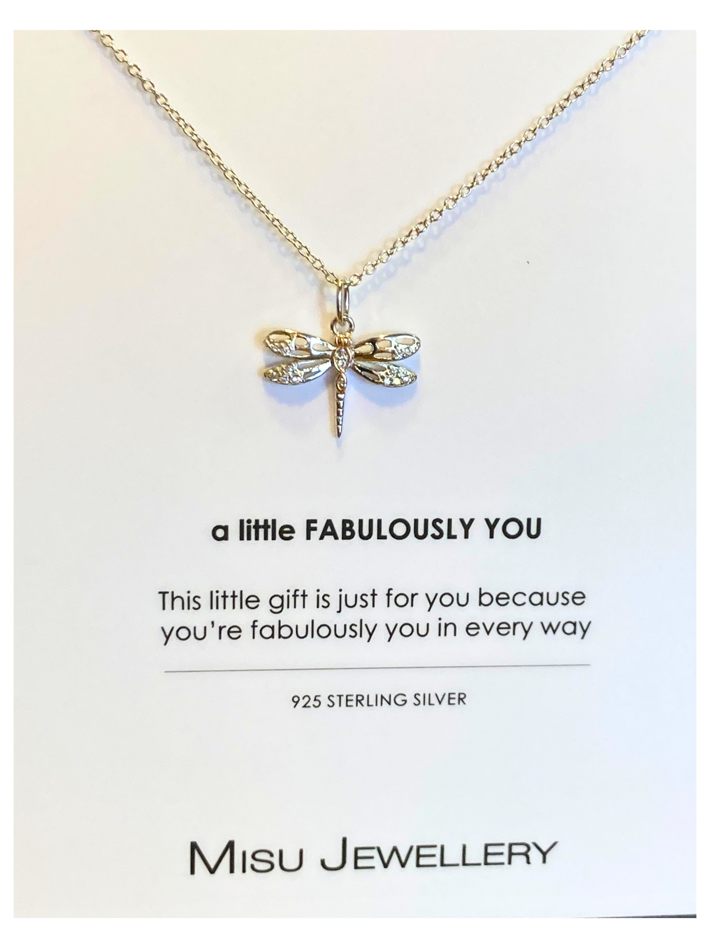 Dragonfly necklace gift at Pineslopes in Fourways.