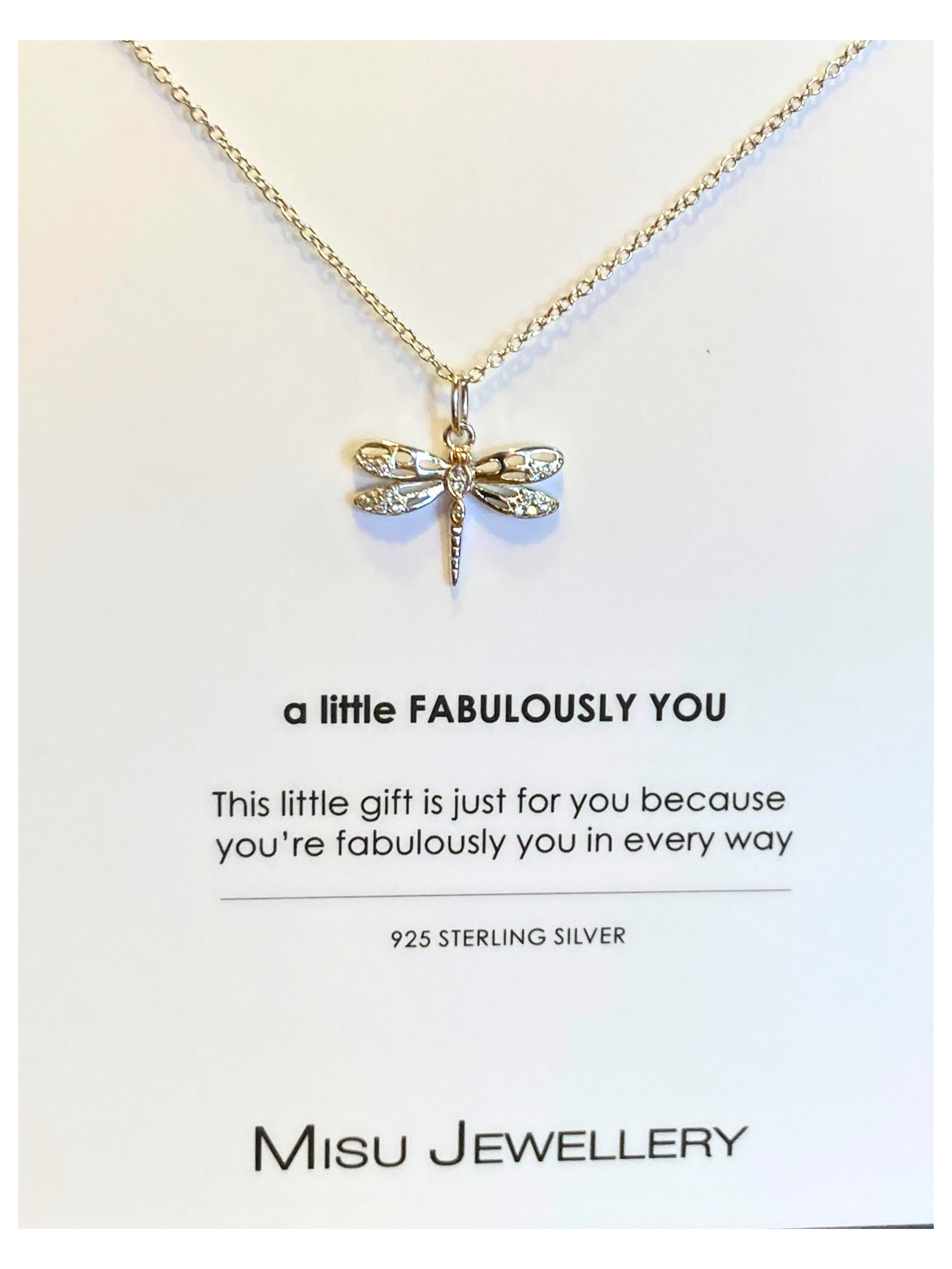 Dragonfly necklace gift at Pineslopes in Fourways.