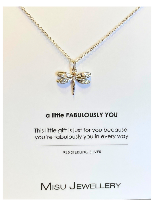 Dragonfly necklace gift at Pineslopes in Fourways.