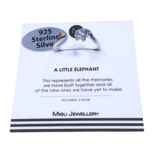 Sterling silver elephant ring in Fourways, Johannesburg.