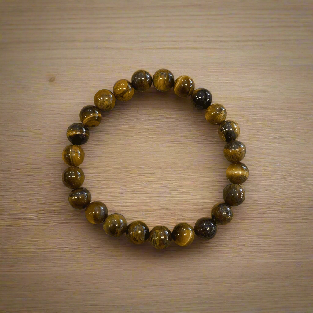 Tiger's eye bracelet.