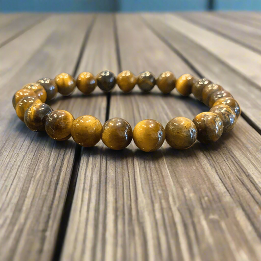 Tiger's eye crystal bracelet.