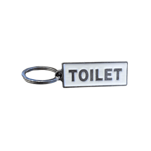 Toilet keyring for house.