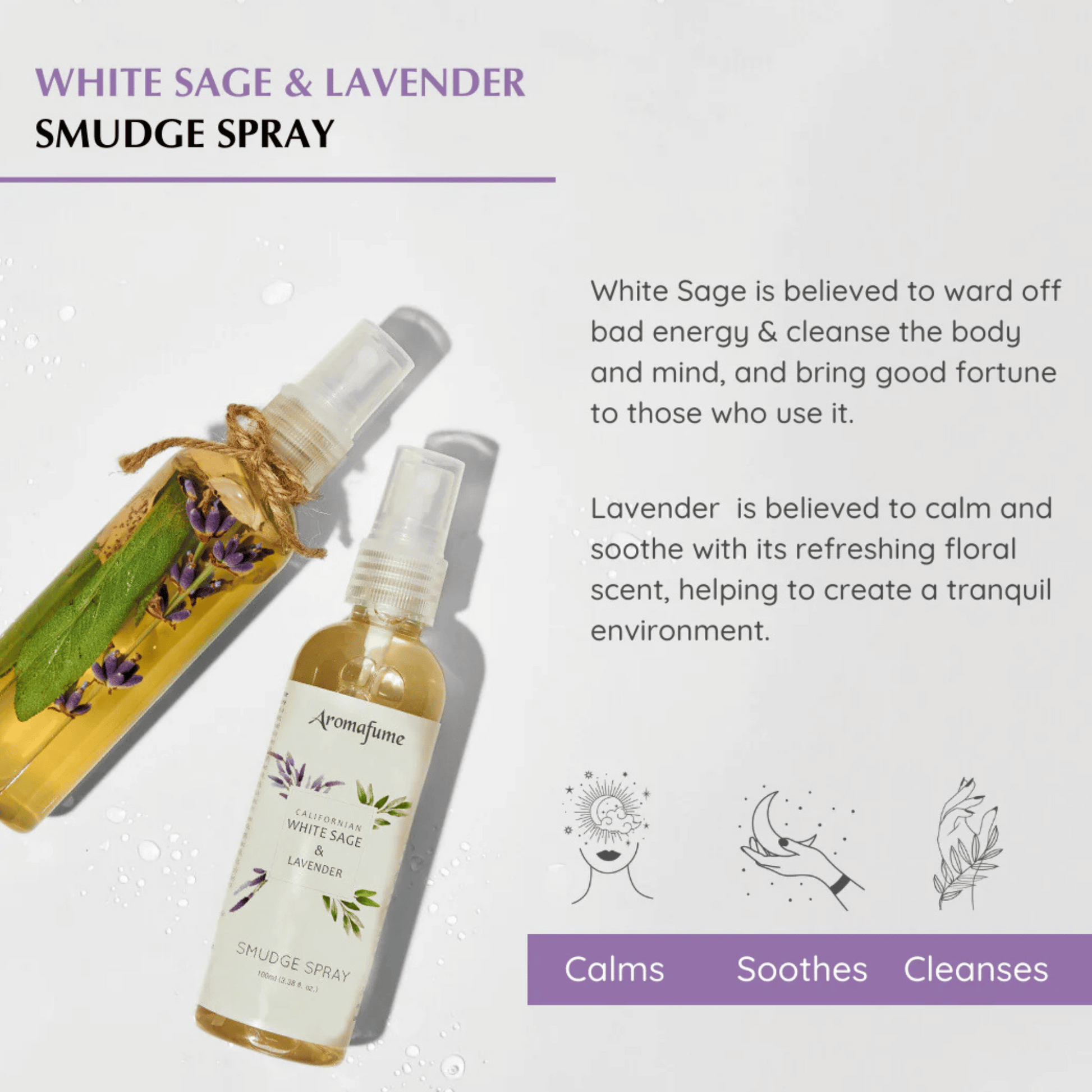 White sage & lavender room spray.