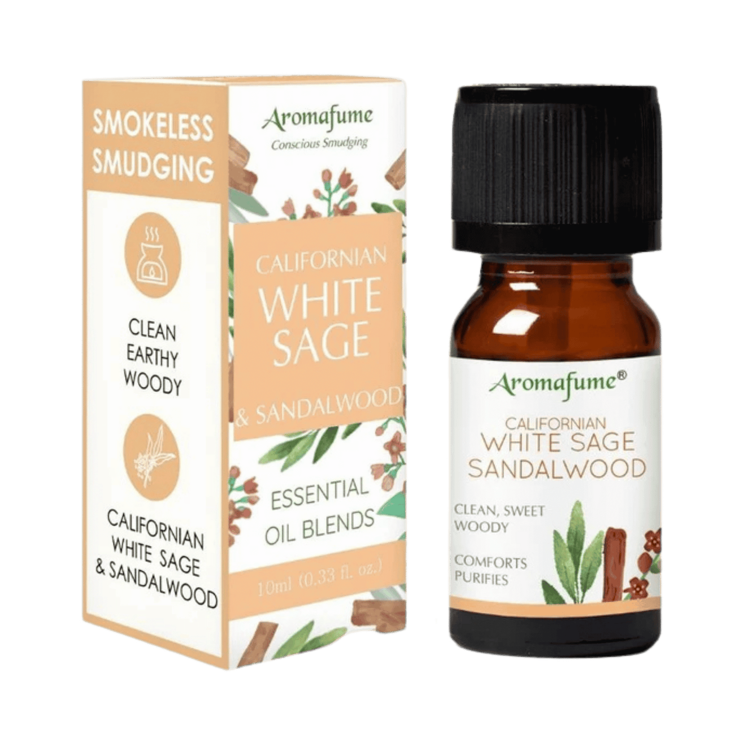 White sage & sandalwood essential oil.