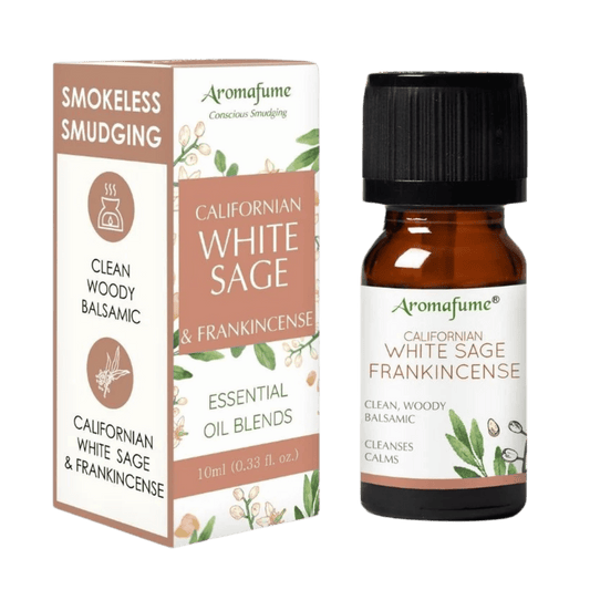 White sage and frankincense essential oil.