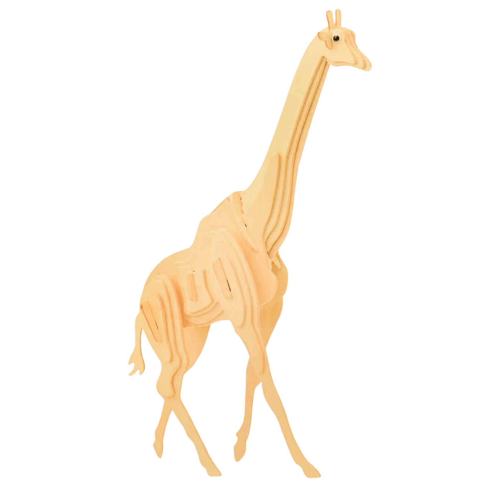 Wooden giraffe souvenir.