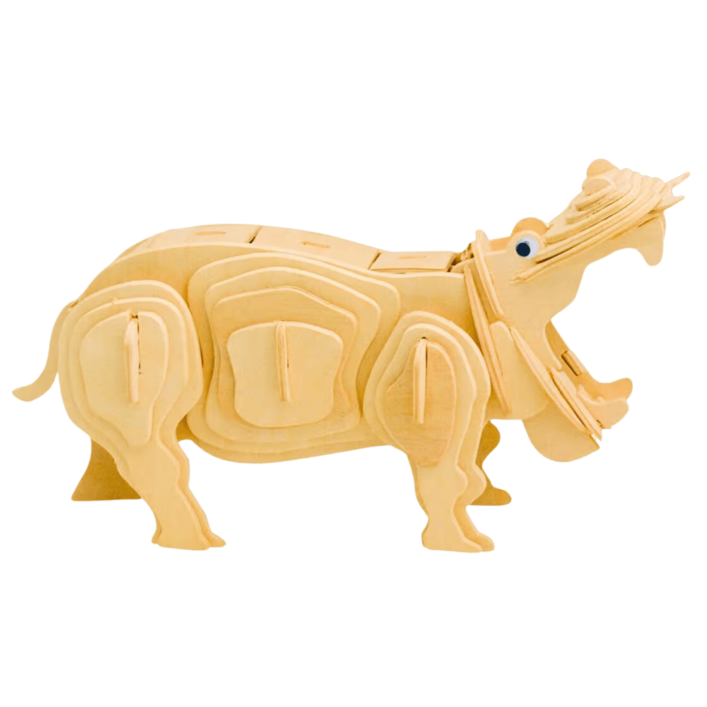 Wooden hippo souvenir.