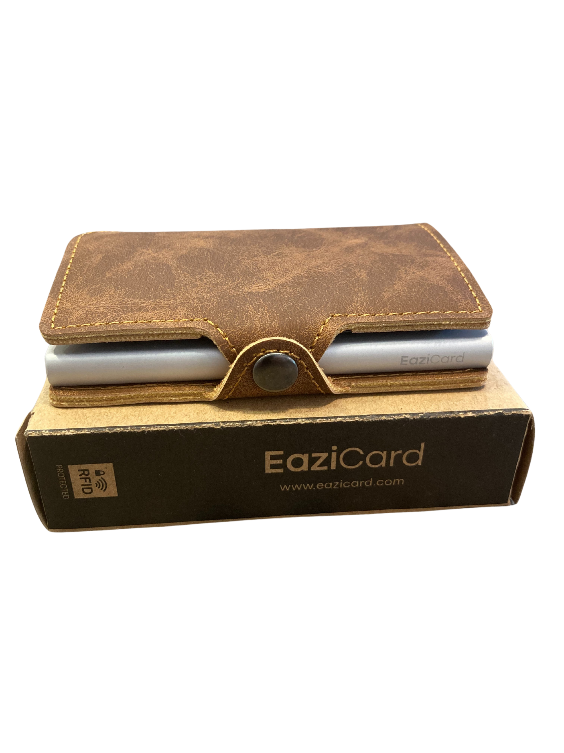 Leather Eazicard wallet card holder.