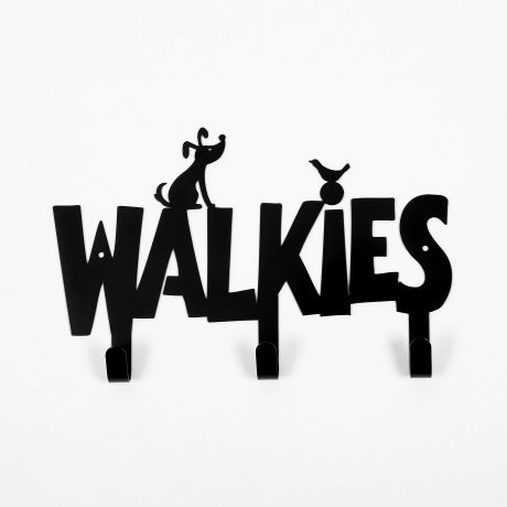 black "walkies" keyholder hook. 