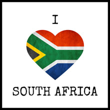 Wood sign gift with quote: "I love South Africa".