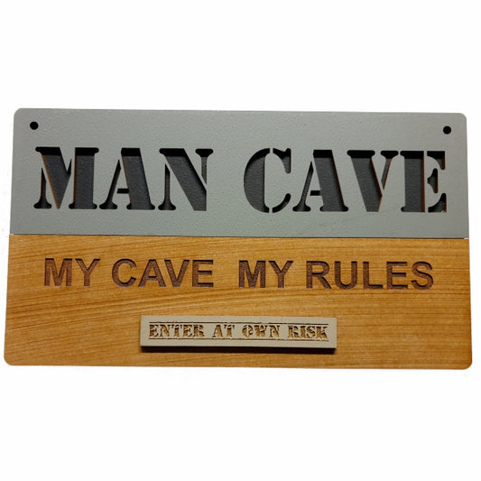 Man cave sign.