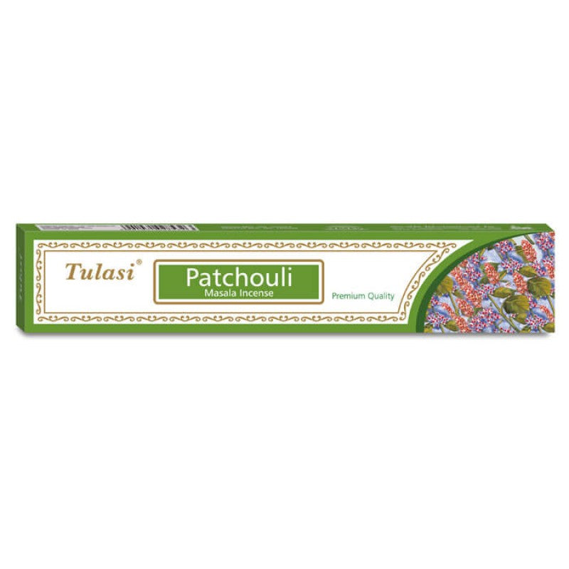 Patchouli Tulasi premium masala incense sticks.