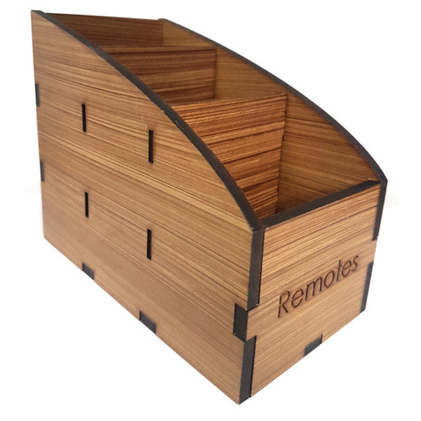 Wooden remote box.