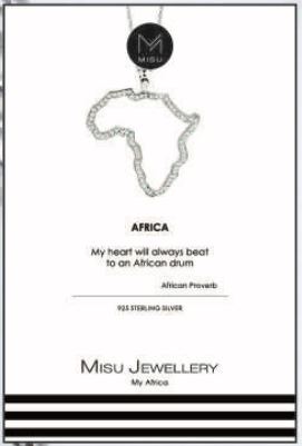 Africa necklace.