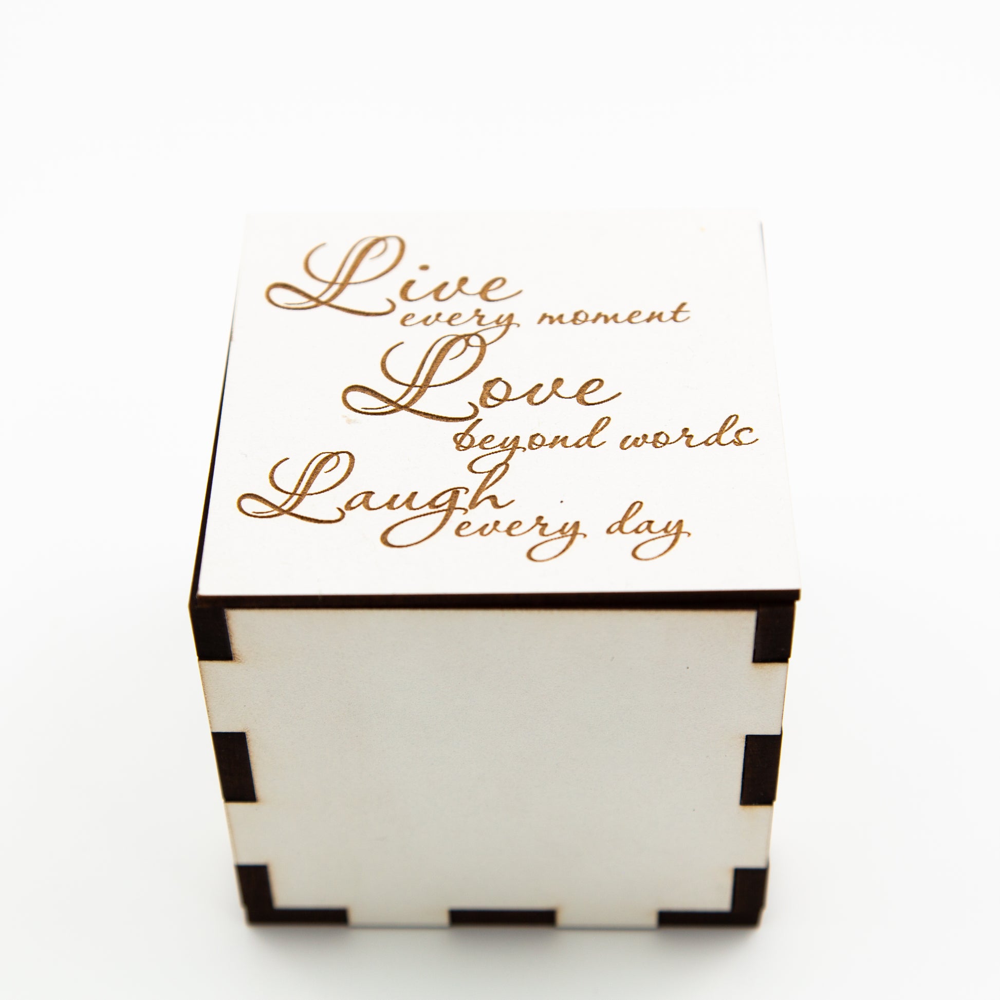 Live, love, laugh wood box.