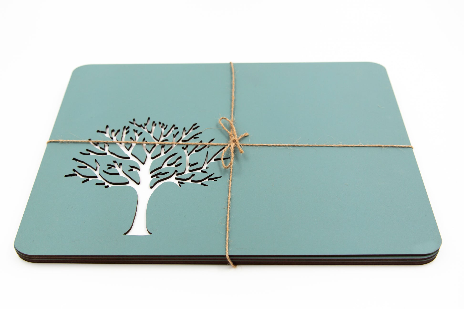 Wood tree placemats.