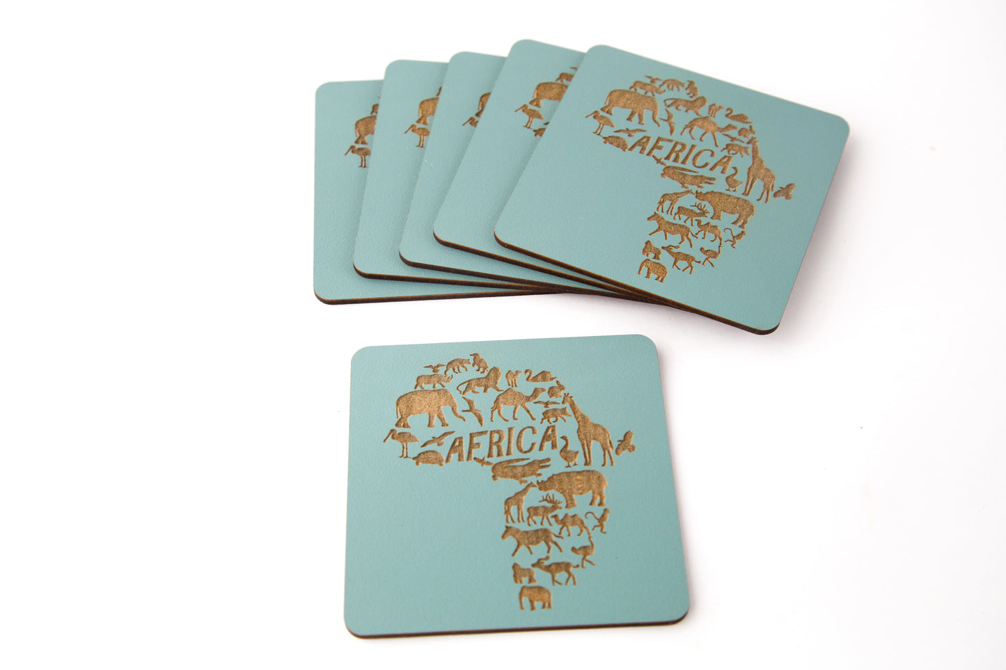 Set of Africa coasters in Fourways.