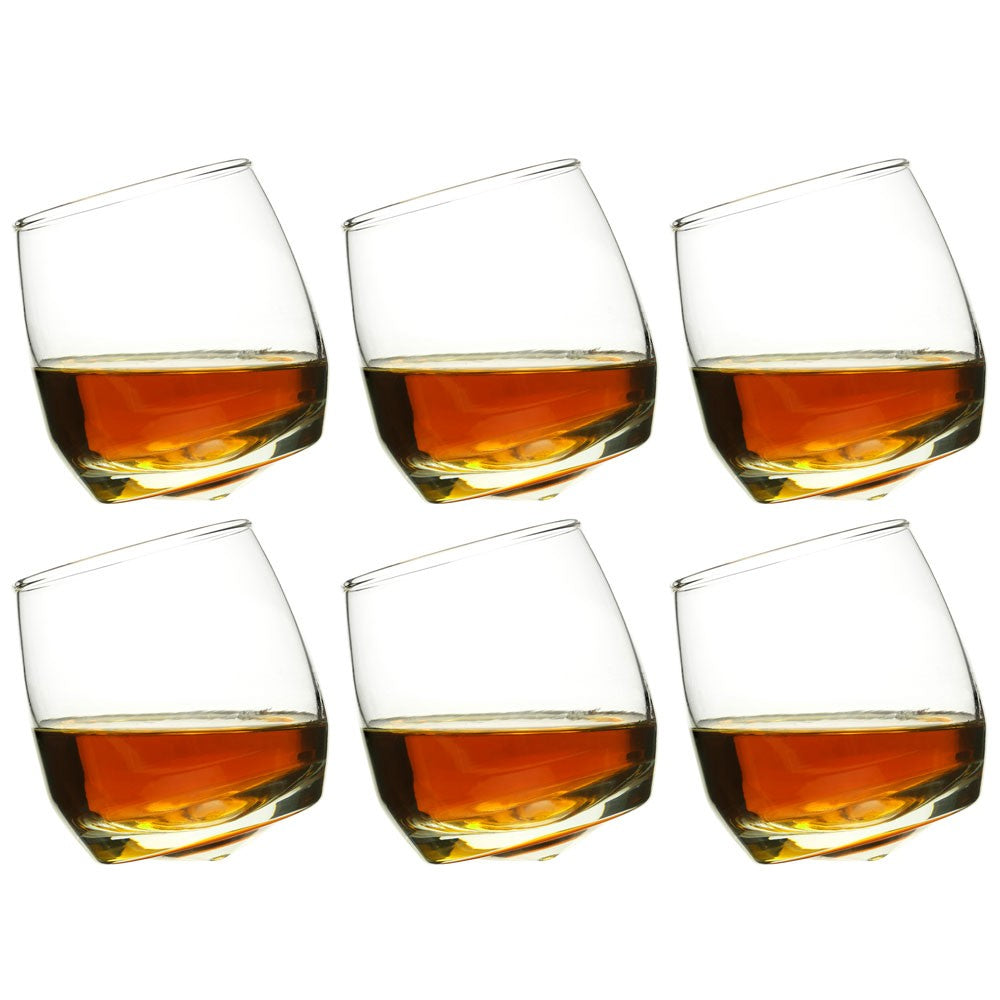 Set of 6 whiskey glasses.