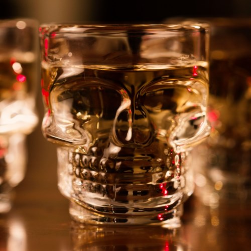 Skull shooter shot glass.